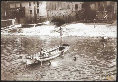 Barque sur le lac Léman (Saint-Gingolph)